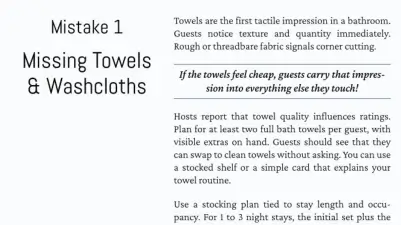 preview page of 10 hidden bathroom mistakes that kill your Airbnb reviews
