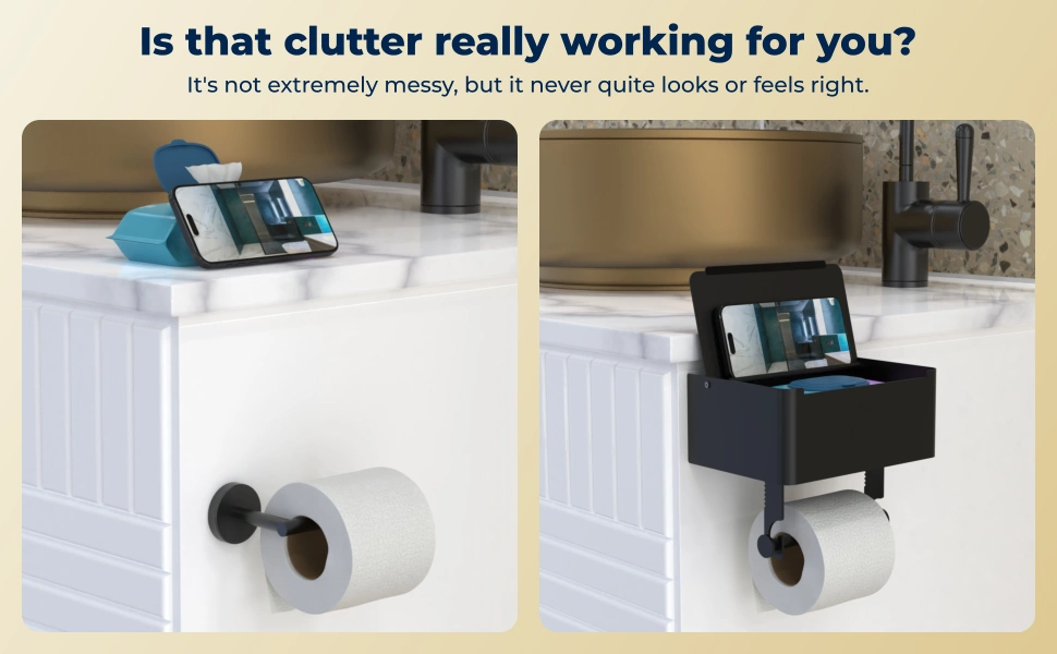 Is that clutter really working for you? It's not extremely messy, but it never quite looks or feels right.